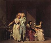 Louis-Leopold Boilly Ce qui allume l'amour l'eteint ou le philosophe Sweden oil painting artist